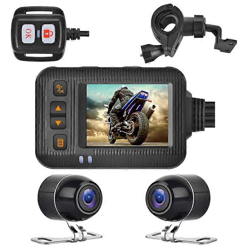 SE20 Motorcycle Recorder Double Lens Camera Driving Video Camcorder DVR Loop Record