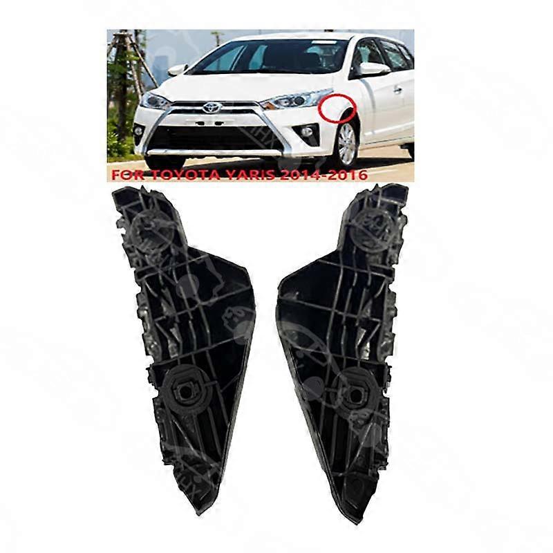 Compatible Yaris 2014-2016 Front Bumper Fixed Bracket Front Bumper Bracket Fender Bracket Buckle