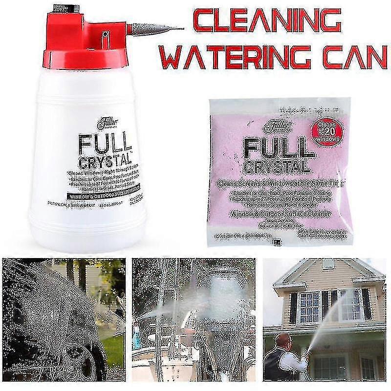 חלון זכוכית מנקה ערכת פלסטיק מרסס מלא קריסטל ניקוי אבקה להגדיר