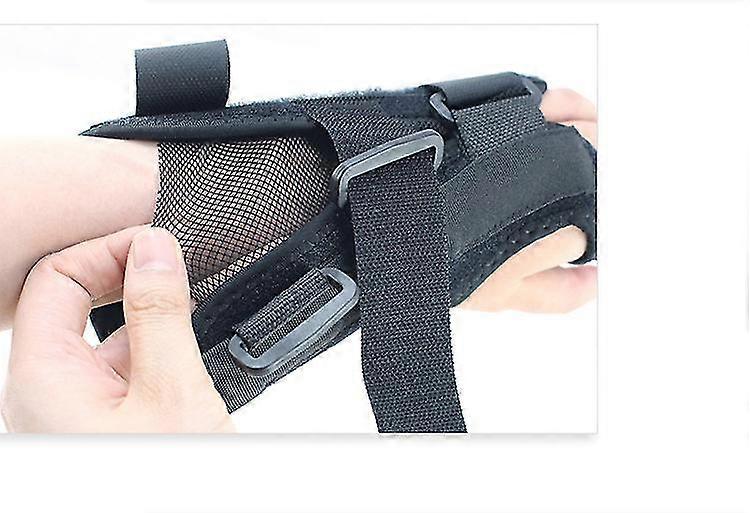 1pcs Breathable Carpal Tunnel Wrist Brace Support Splint Sprain Forearm Band 3 Straps Adjustable (right / Left Hands)d-