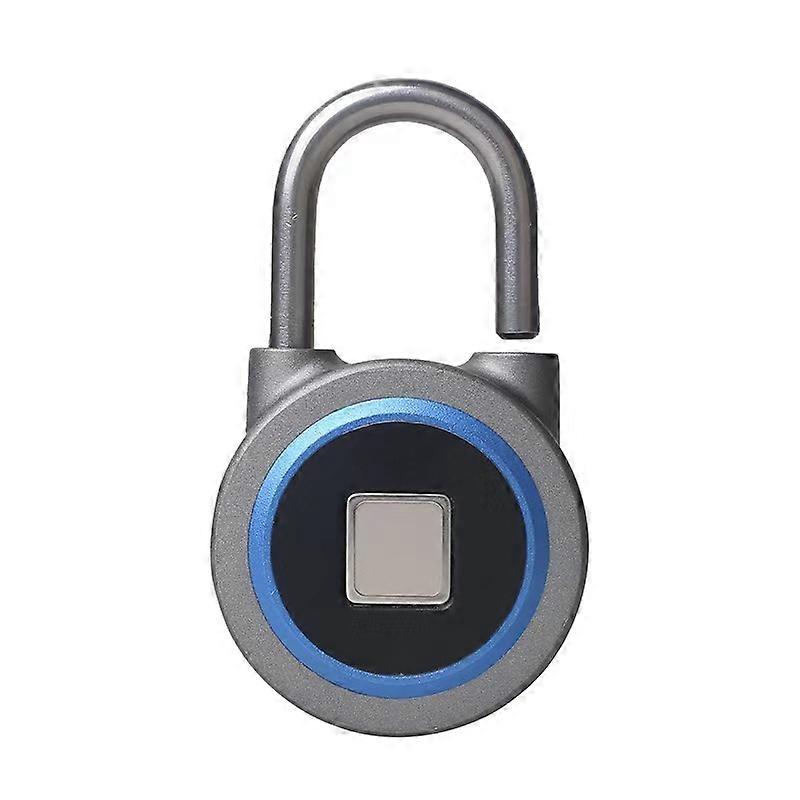 Round Fingerprint Padlock Mobile Phone App Mini Program Unlock Bluetooth Smart Electronic Lock USB Charging Fingerprint Lock