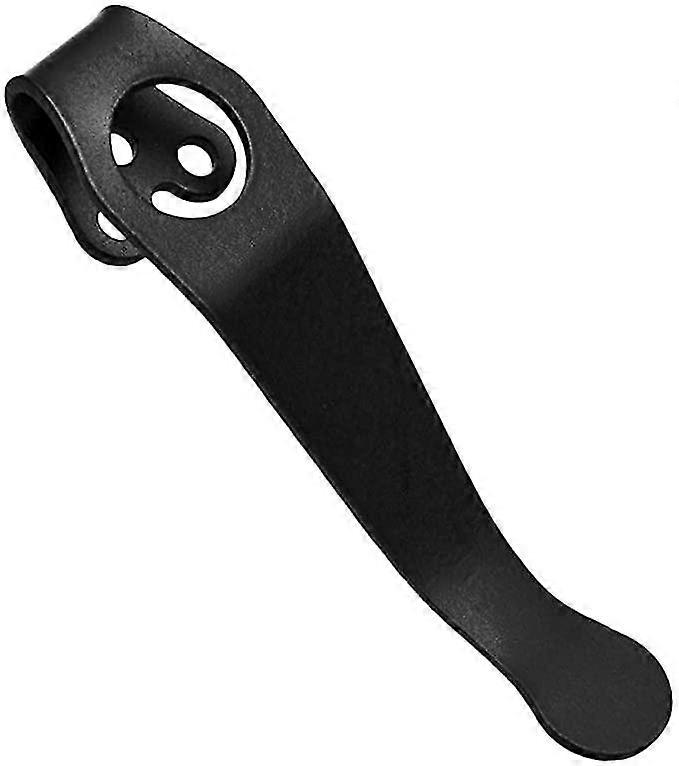 Pocket Clip Compact Titanium Alloy Deep Carry Waist Practical Tool For Diy Solid Accessories Durable Portable For C81 C10 C11 3-hole (black)