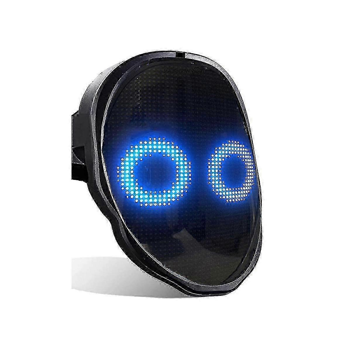 Bluetooth LED lyser opp maske DIY tekst prank