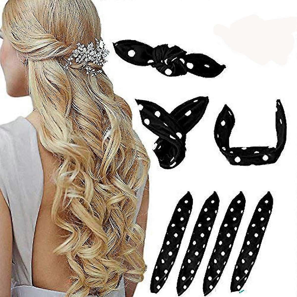 4 حزمة رغوة الشعر بكرو، وسادة القماش بكرات الشعر، لا الحرارة النوم لينة الإسفنج بكرات طويلة وقصيرة وسميكة رقيقة الشعر حلزوني تجعيد الشعر تصفيف الشعر