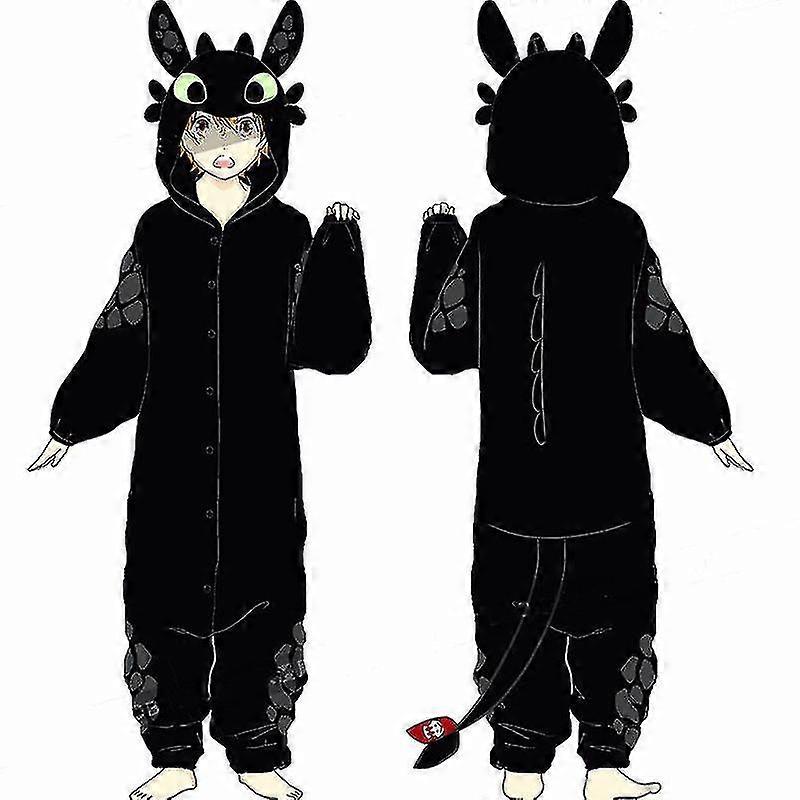 Disfraz De Dragón Tipo Onesie Para Adultos – Pijama De Felpa Suave, Tallas S-XL, Ideal Para Halloween, Cosplay Y Pijamadas