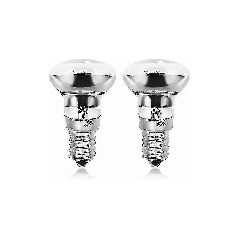 R39 E14 25W Lavalampenlampen, Edison Schraube SES Reflektor Kleine Lavalampenlampen, warmweiß 2800k R39 Dimmbar (2er-Pack) Zhuoxuan