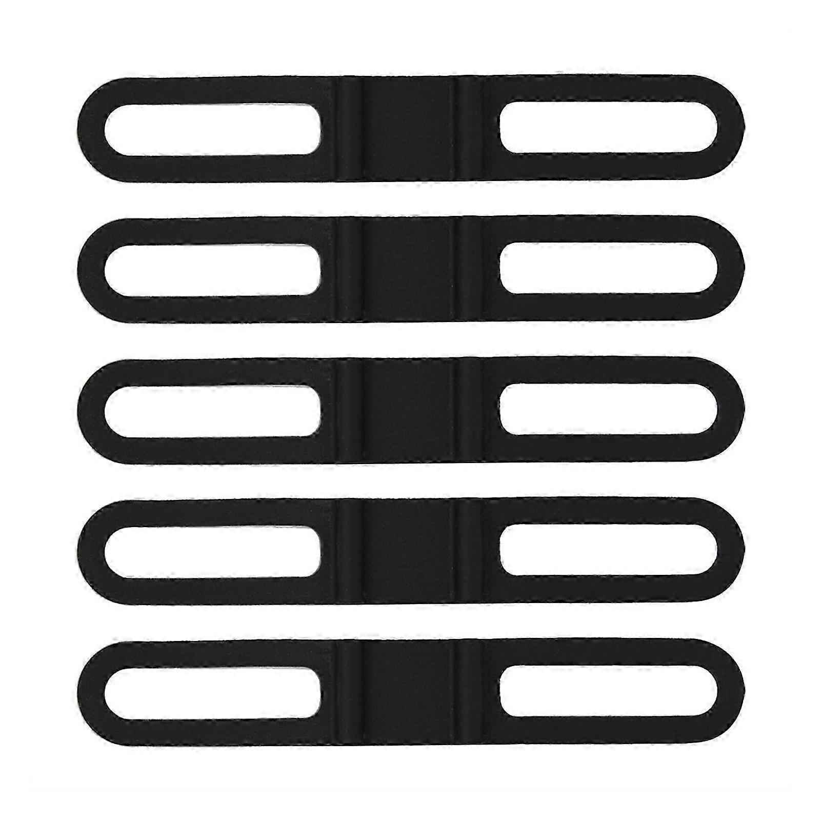 5Pcs/set Multipurpose Bike Cycling Bicycle Silicone Fixed Strap Bandage Flashlight Mount Holder