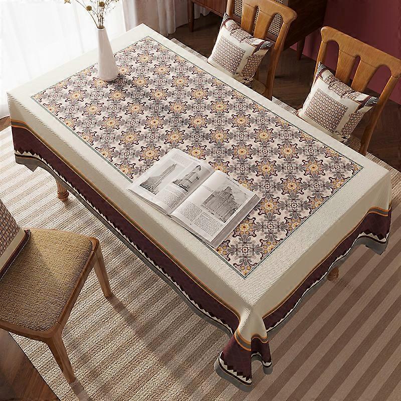 Nordic Style Tablecloth Waterproof Decorative Tablecloth Rectangular Light Luxury Coffee Table Tablecloth