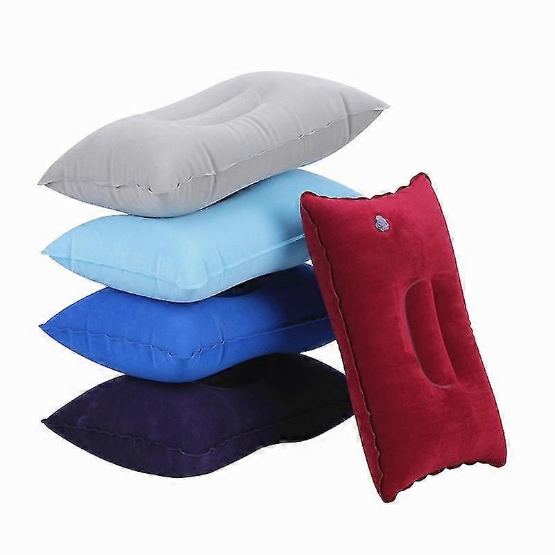 Travel Pillows Ultralight Inflatable Nylon Air Pillows Camping Sleep CushionBlue