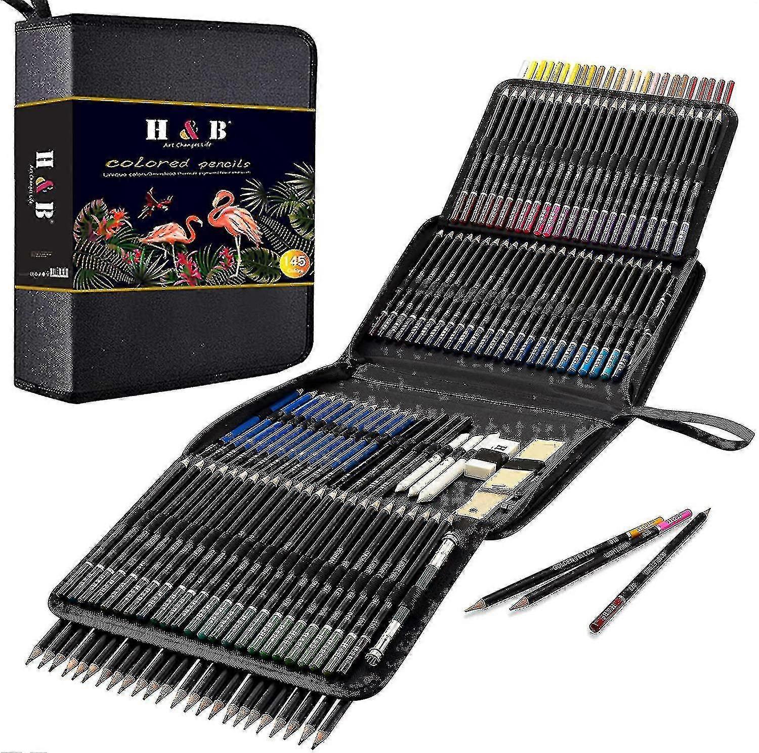 145pcs Drawing Pencils