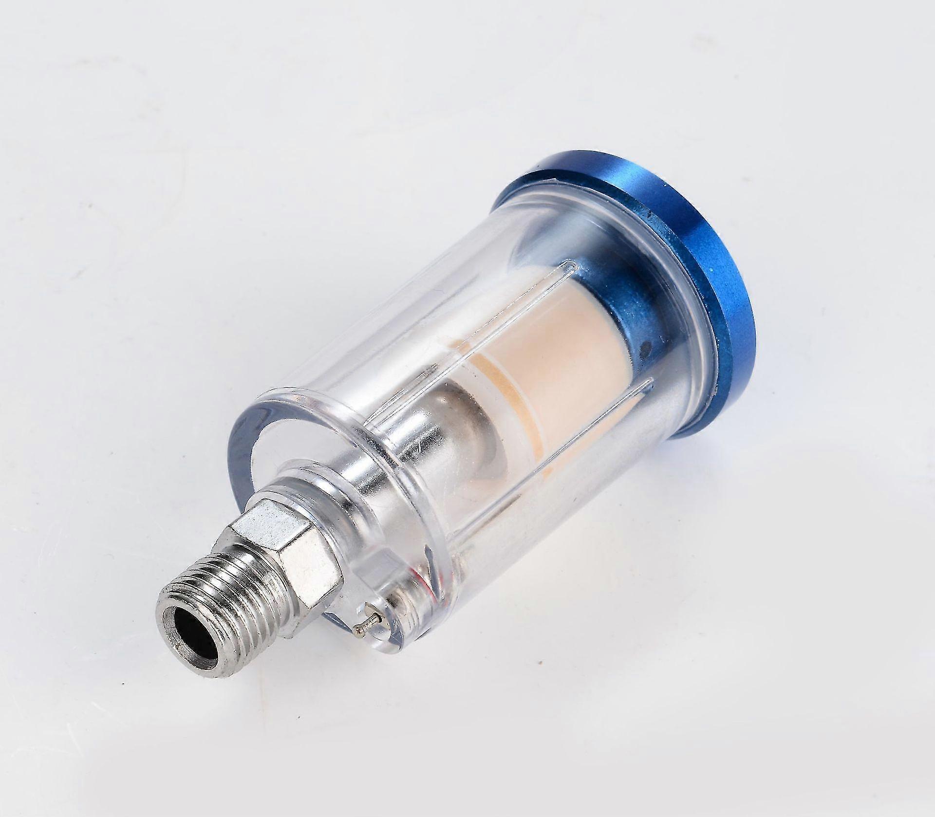 Spraygun Mini Inline Water Trap Air Line Mini Filter Aluminum(1pc, Blue)