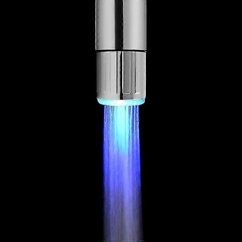 Led Light Faucet Head Color Changing Temperature Sensor Water Nozzle Kitchen Tap