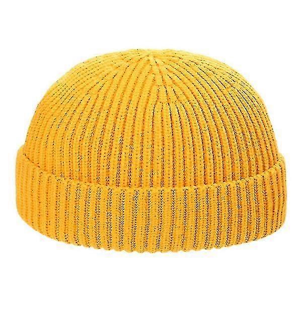 Knitted Hat Autumn And Winter Solid Color Wool Hat Men And Women Pullover Hat