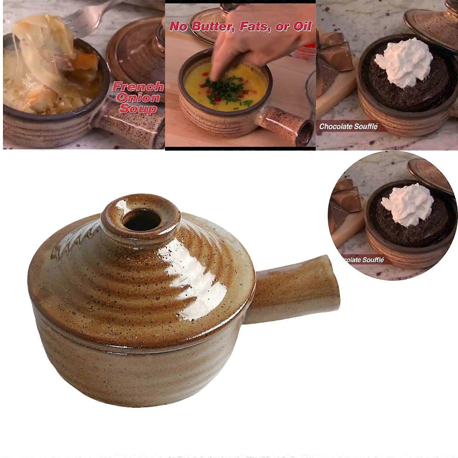 Stone Wave Stoneware Microwave Non Stick Ceramic Baking Pan Dish Cooker