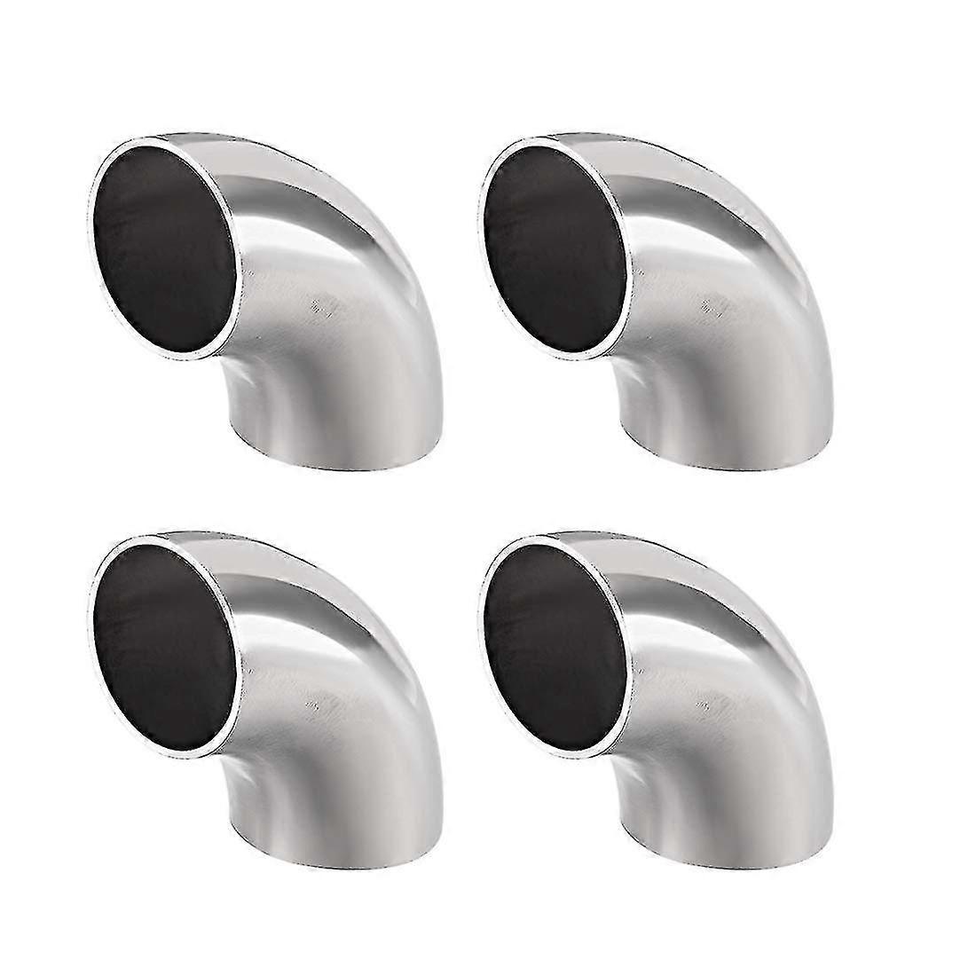 304 Stainless Pipe Fitting 90elbow Butt-weld Outside Diameter 38mm,1-1/2"-4pcs