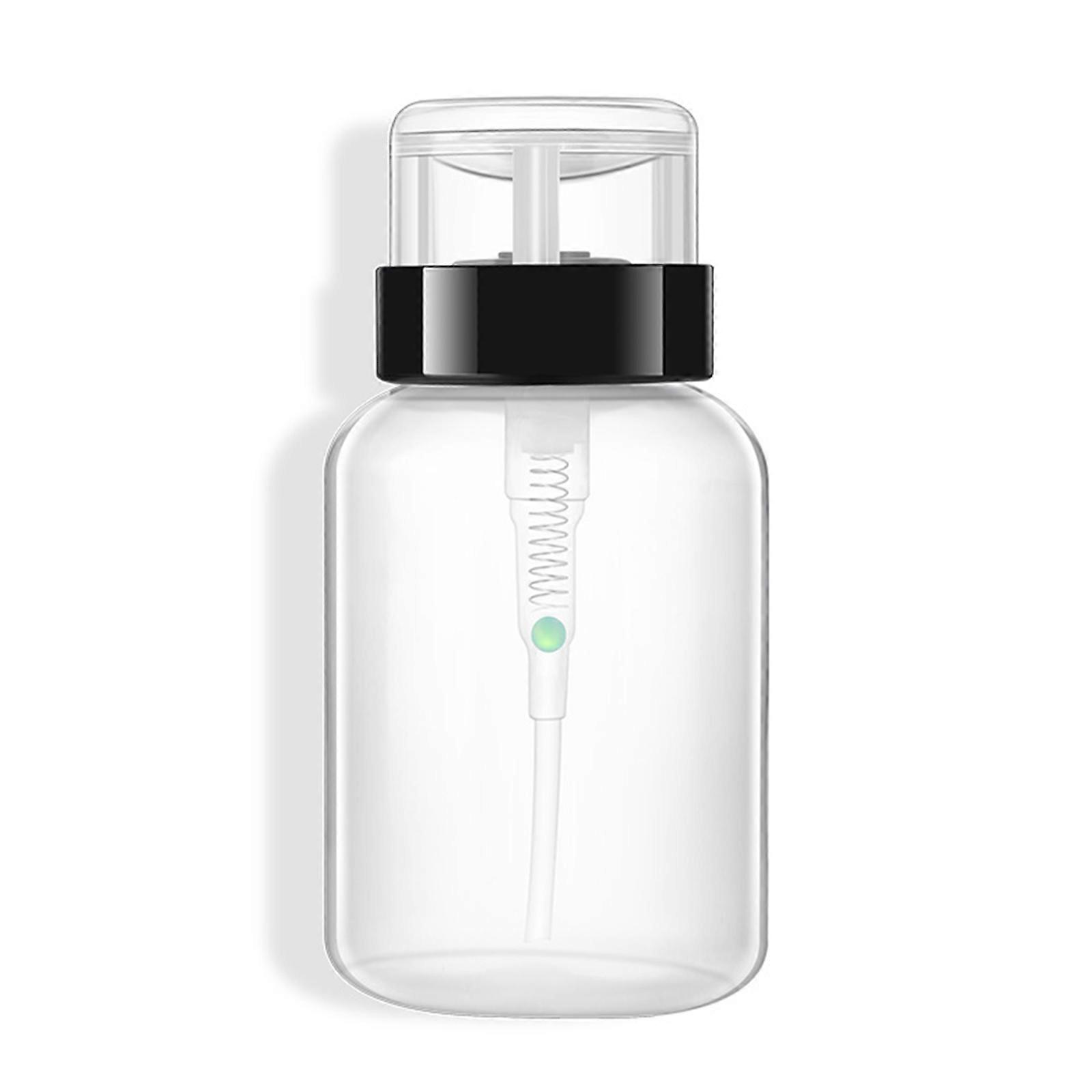 200ml Push Down Dispenser Nail Polish Remover Pump Empty Bottle Dispenser