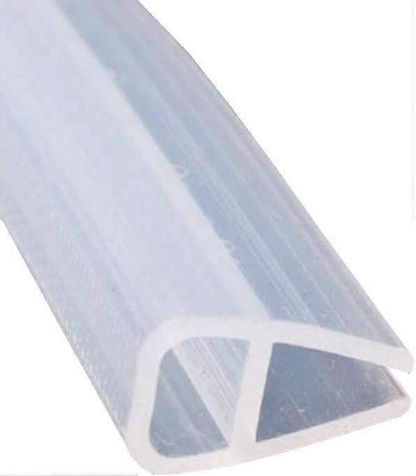 Bathroom Door Sealing Strip Shower Wall Curved Window Sealing Strip 10mm U Shaped 100cm