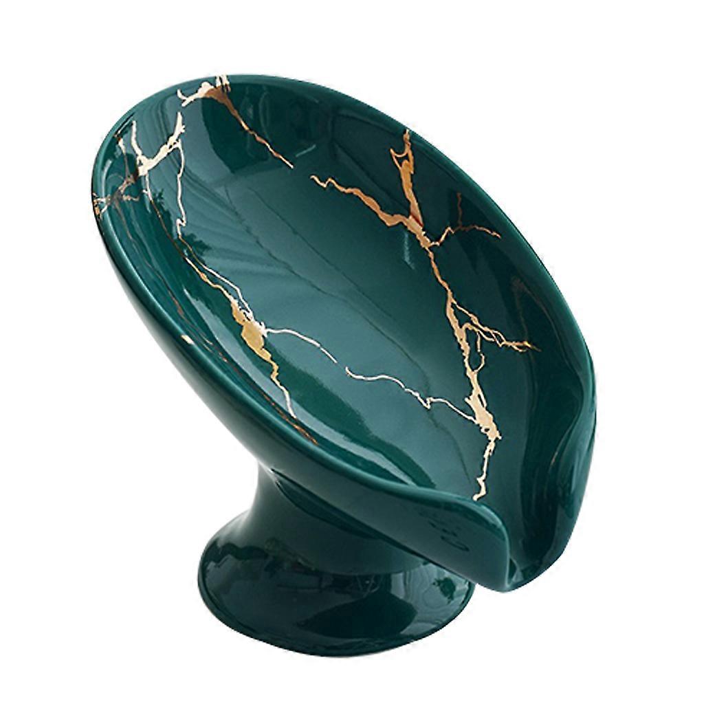 No Drilling Soap Dish Holder Ceramic Soap Sponge Holder for Kitchen Bathroom