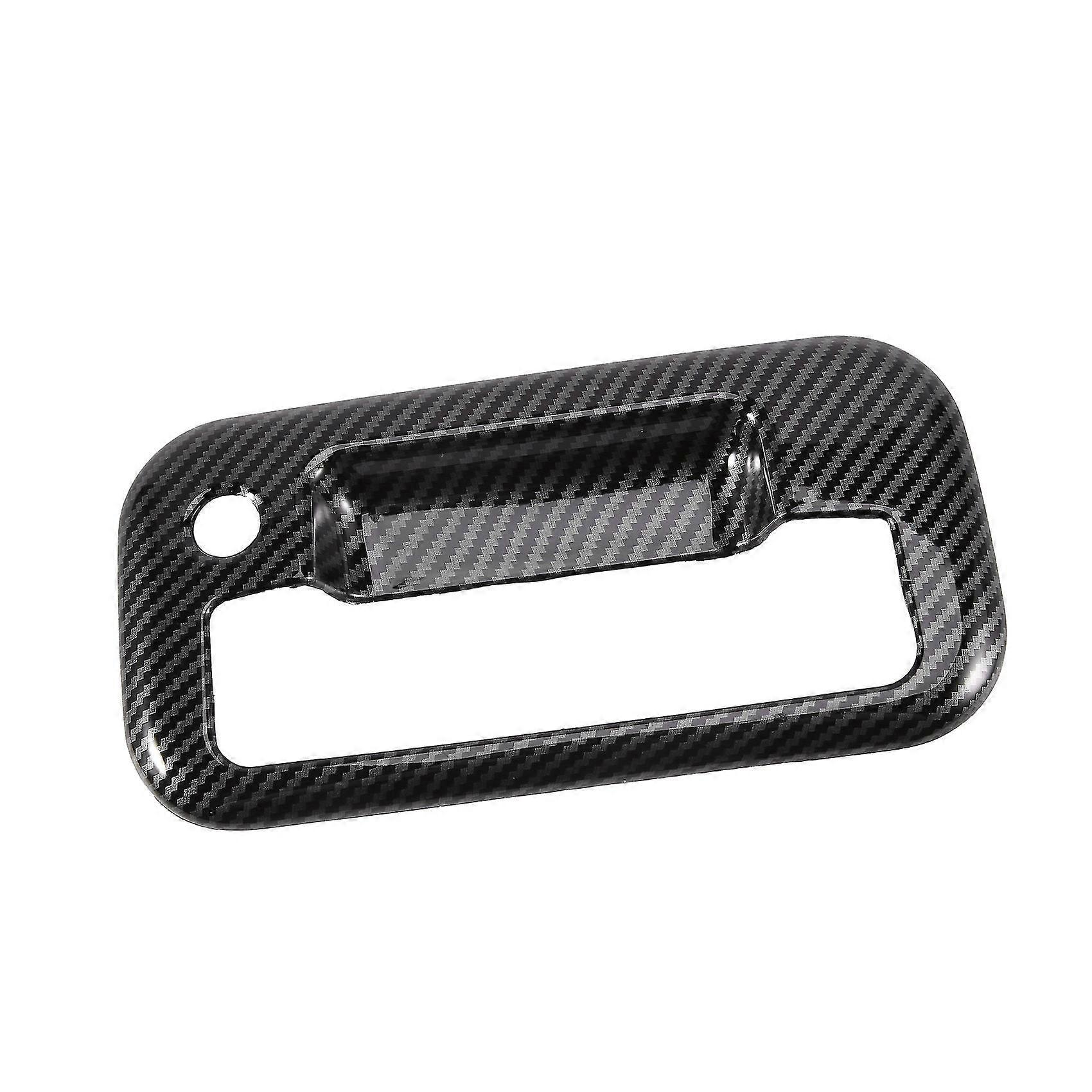 External Door Handle Covers Without Keypad & Cover with Keyhole for 2004-2019 Carbon Fiber