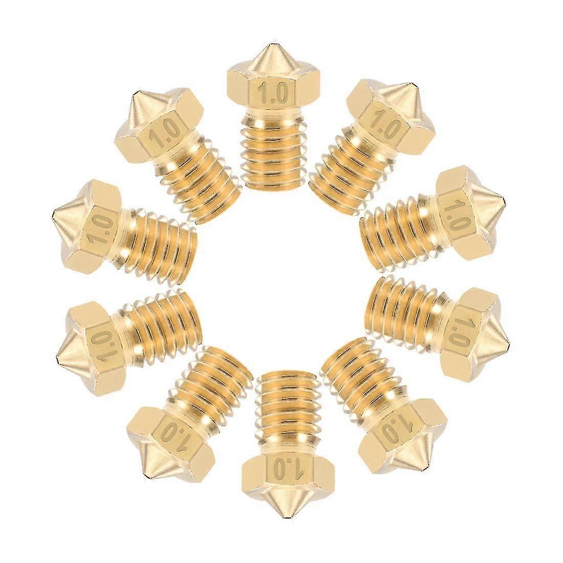 1mm 3d Printer Nozzle Head Replacement. Brass 10pcs