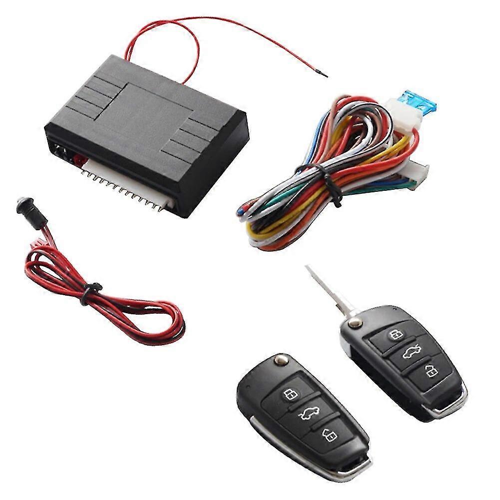 Keyless Entry System 12v Remote Central Locking Kit With Led Light Auto Remote Central Kit Car Security System Car Alarm System