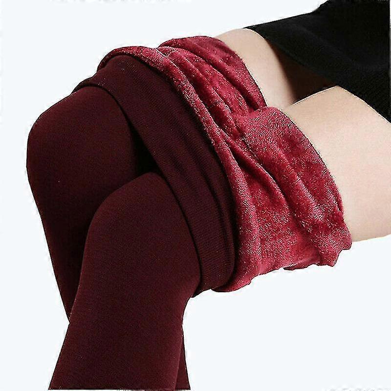 Femei Fleece Căptușeală Colanți Culoare Mată Colanți Lungime Completă Talie Înaltă Pantaloni de Control al Burticii For-MXBC
