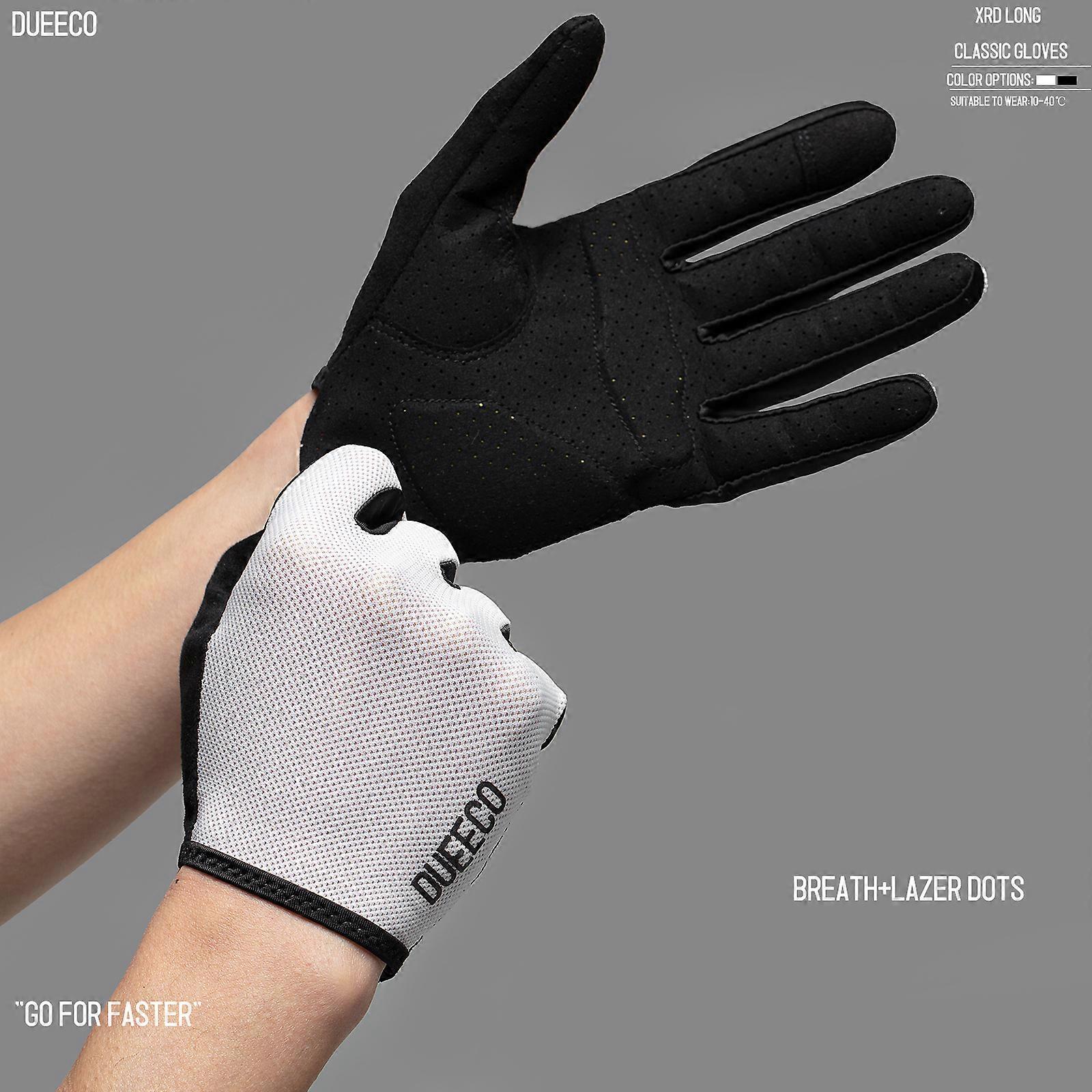 DUEECO Cycling Gloves Bike Gloves Bicycle gloves-Full Finger MTB MX Gloves XRD Pad Shock Absorbing Non-Slip Touch Screen Design