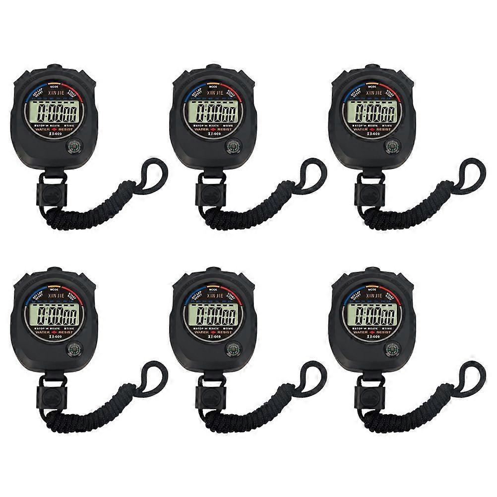 6Pcs Game Stopwatch Match Timer Electronic Watch Practical Training Timer