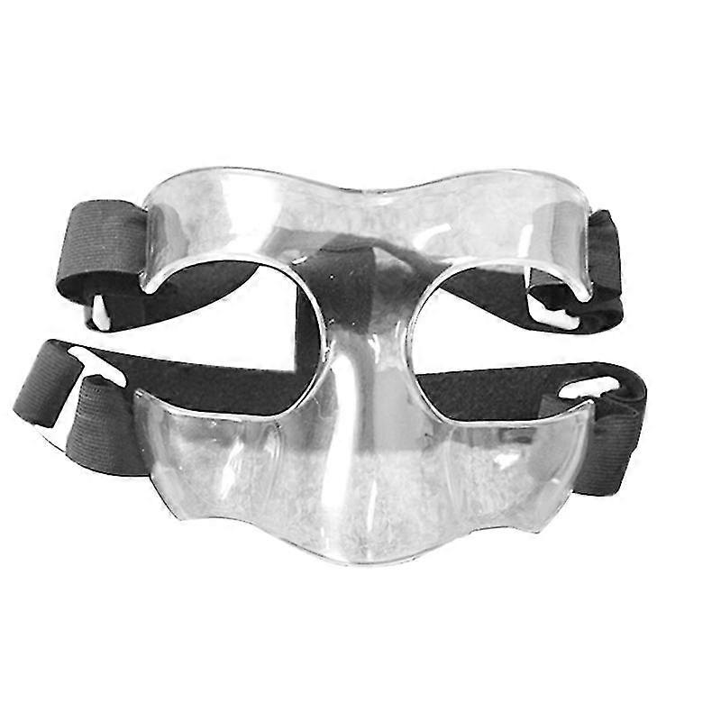 Basketball Nose Guard Transparent Face Shield Adjustable Straps For Women