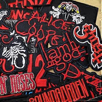 8Opstrijkbare patches voor kleding, schedel opnaai-patches, borduurwerk, applicatie, patch, punk, rockpatches, stofreparatie, patch, kleding voor hoed, jas, jeans, schoenen, rugzak, t-shirt