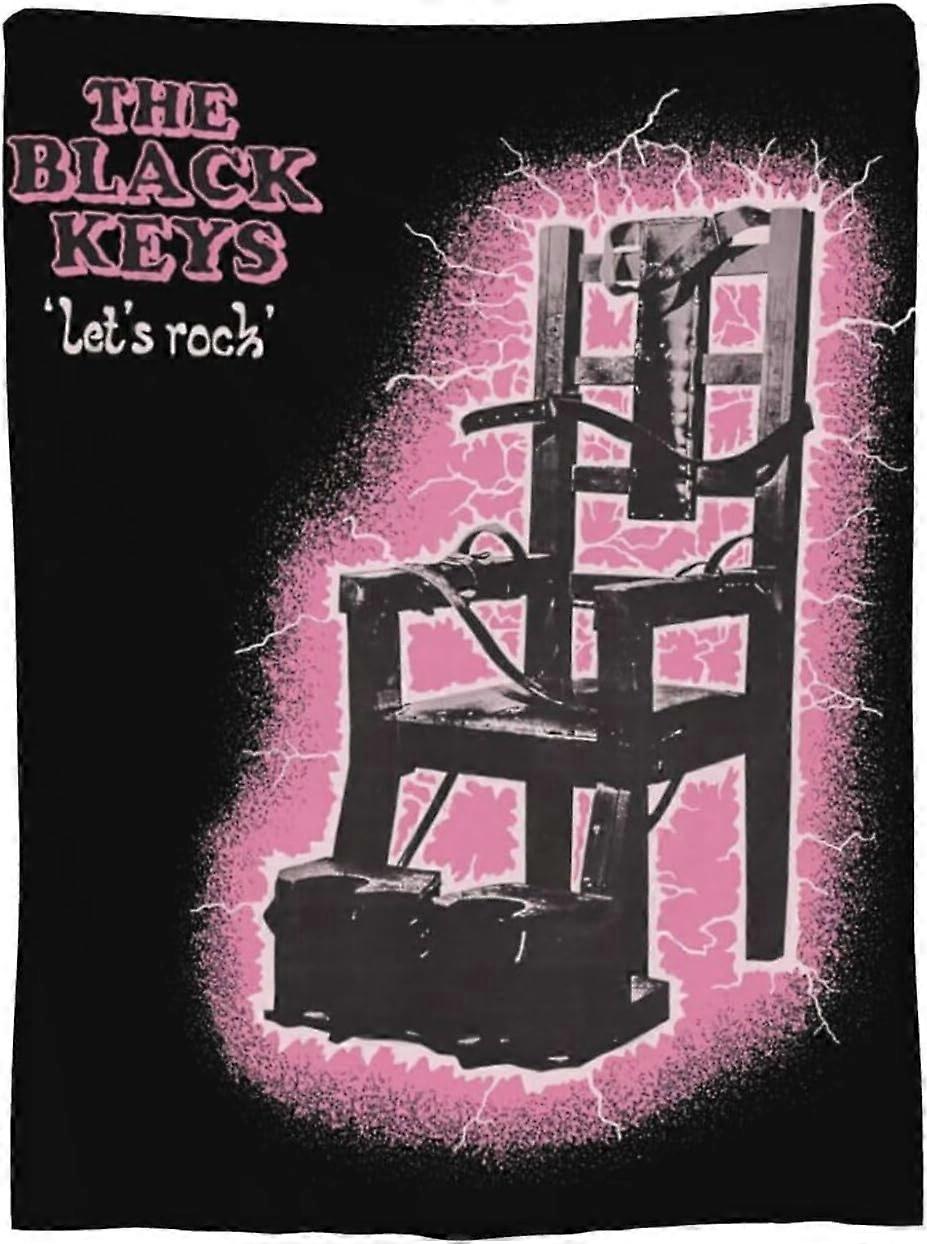 Cobertor Preto e Chaves The Music Cobertor Macio e Quente Plush Fuzzy Quarto Sala de Estar