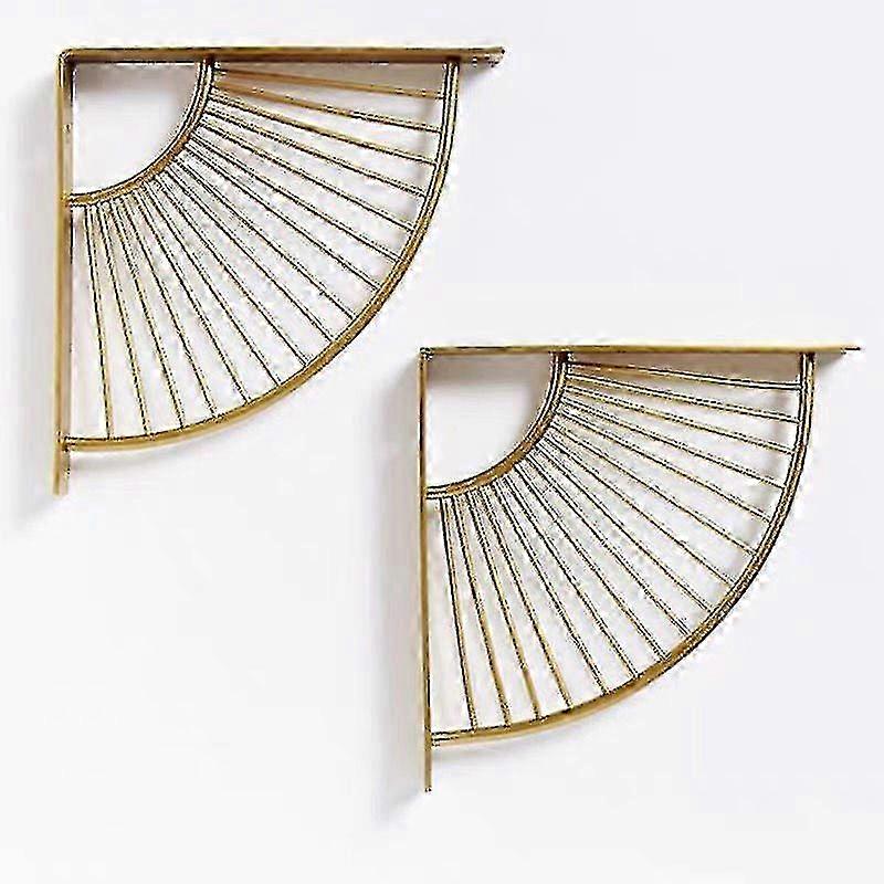 Wall Shelf Bracket, Stainless Steel Console Bracket, Metal Shelf Bracket, Wall Mounted Shelf Bracket, Floating Triangular Bracket, Fan Shape, For Kitc
