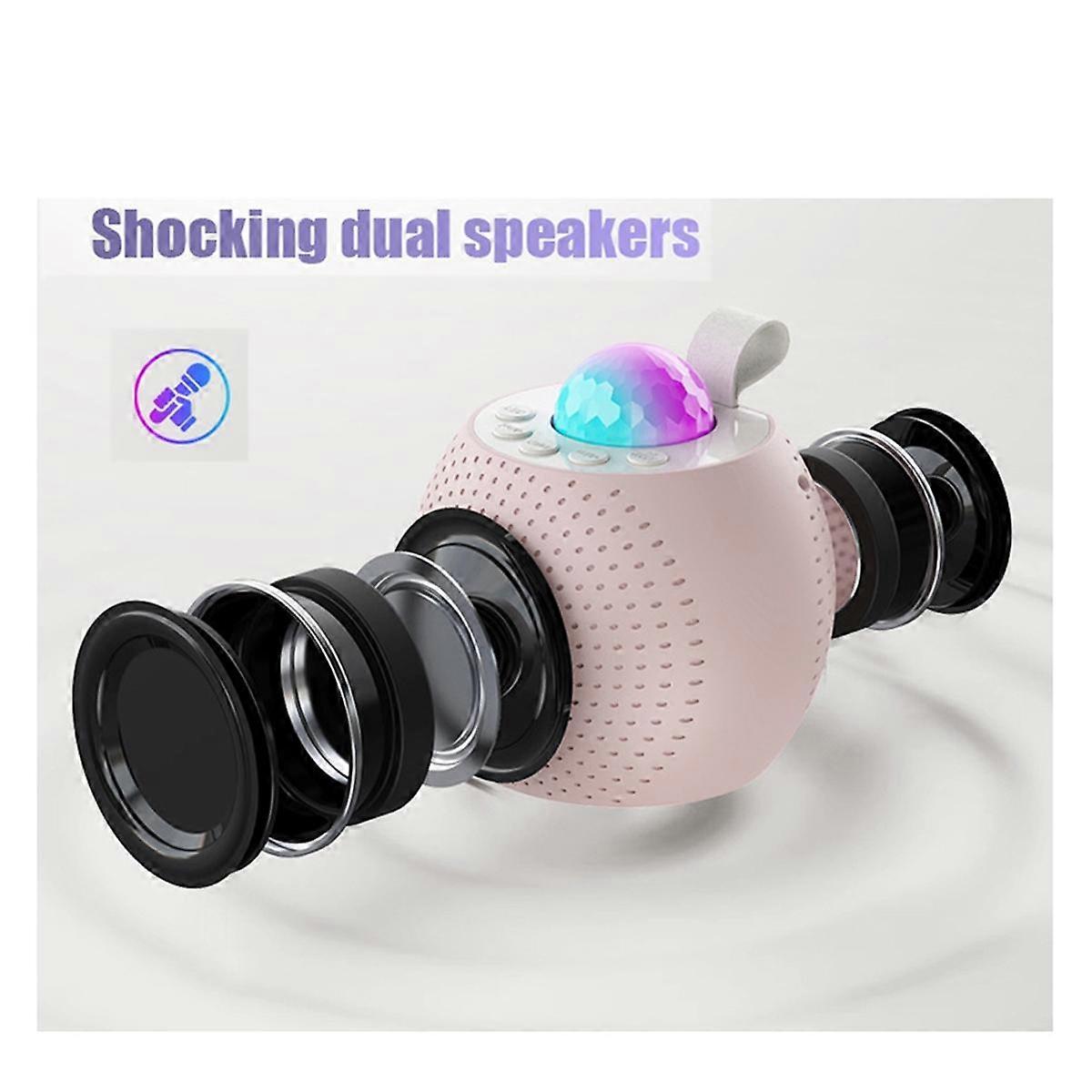 Portable Bluetooth Karaoke Speaker Outdoor Portable Color Ambient Light Home Karaoke Music Center S