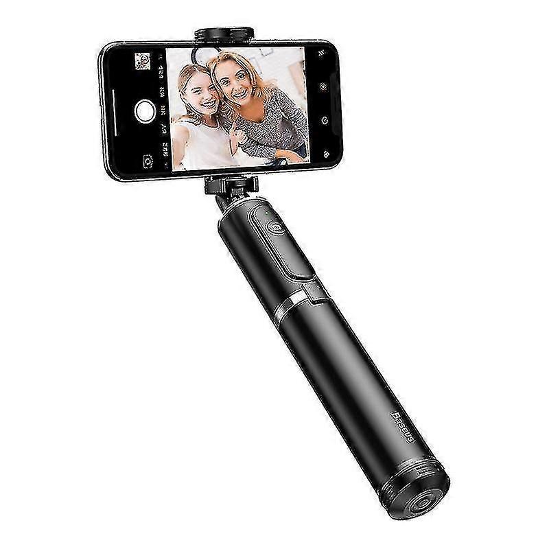 integrated tooth remote control selfie stick with tripod(silver)