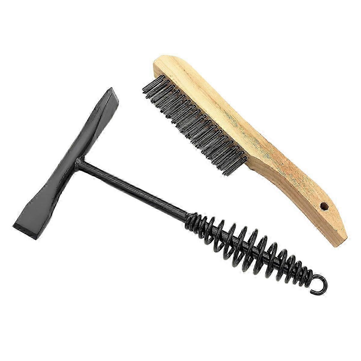 Welding Chipping Hammer with Coil Spring Handle,10.5inch, Chisel and Vertical Chisel