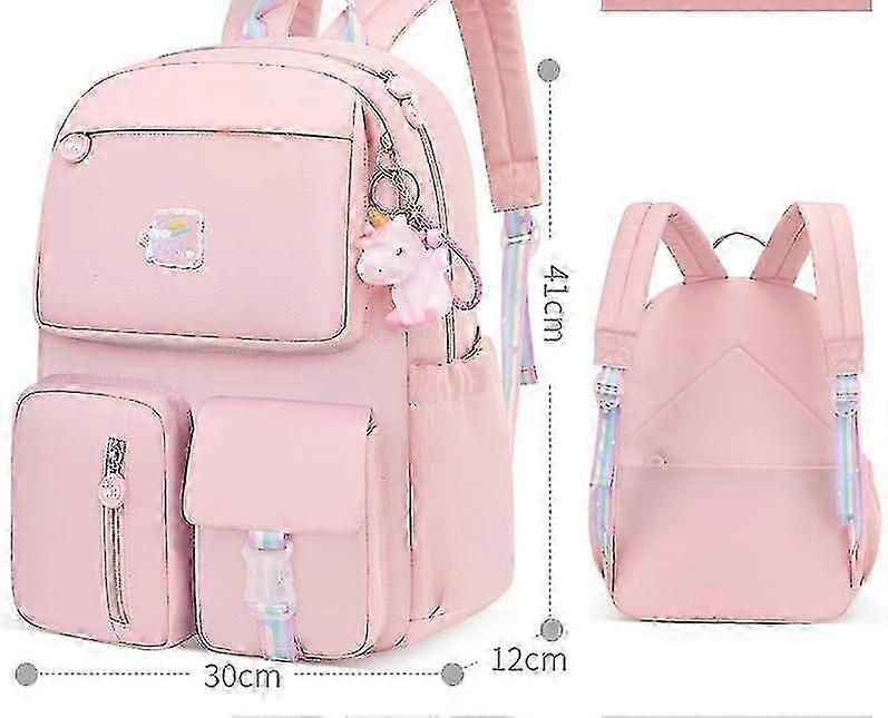 Princess School Bag for Girls, Light Pink