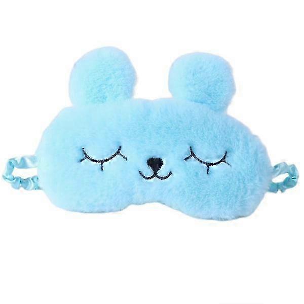Sleeping Mask with Rabbit Design in Blue
