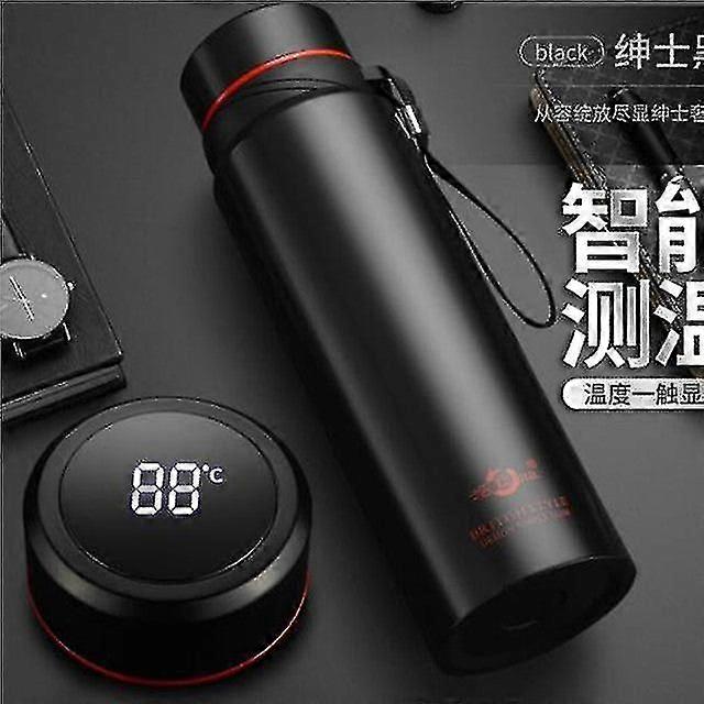 차 진공 플라스크 온도 표시 스마트 스테인레스 스틸 온수병 여행 커피 우유 머그 보온병 보온병 용 1l 보온병