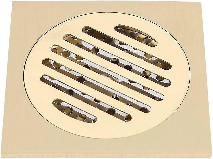 Golvavlopp i borstat koppar i rostfritt stål, golvavlopp för badrumsbalkong