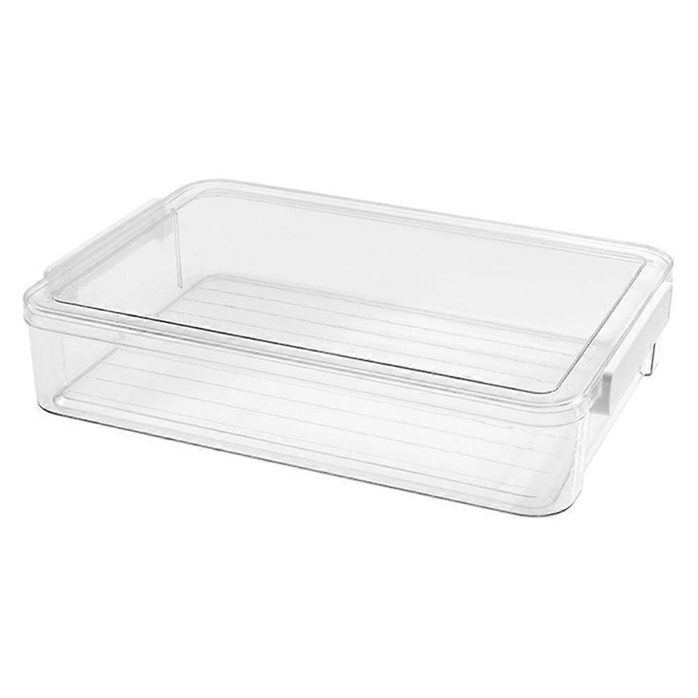 Plastic File Storage Box A4 Size Clear Stackable Organizer Container Documents Certificates Scrapbook Craft Art Supplies