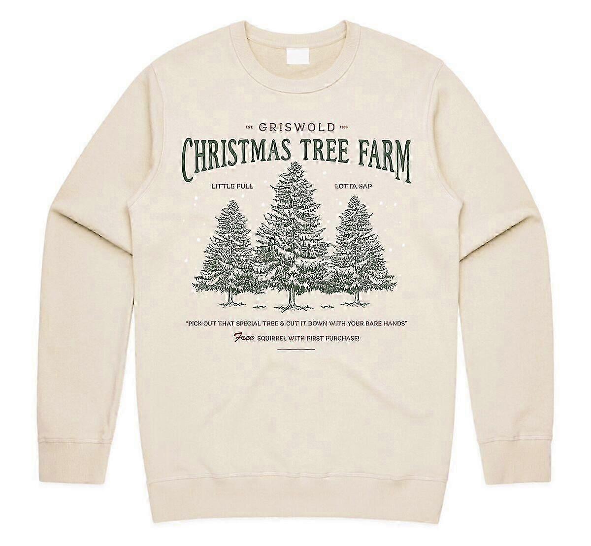 Griswold Weihnachtsbaum Bauernhof Pullover Hanorac Design retro