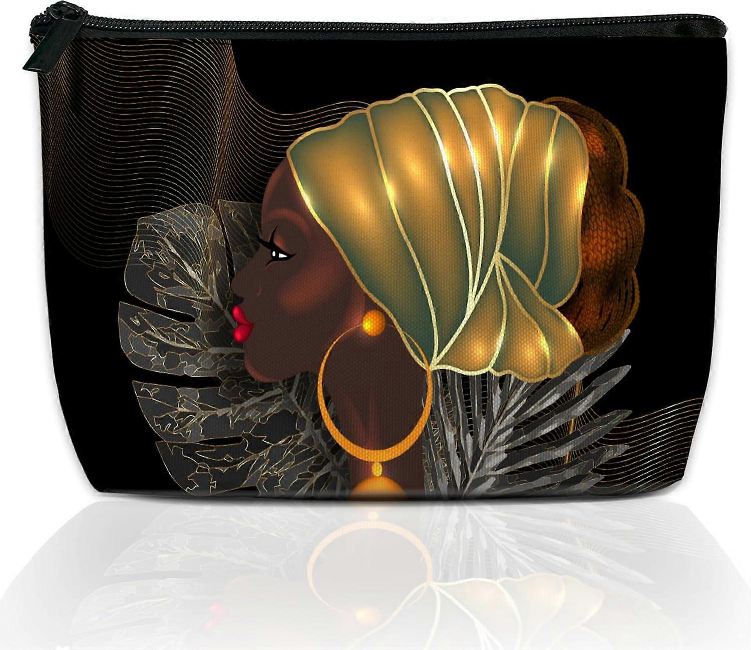 Large Capacity Women's Makeup Bag, Stylish Cosmetic Organizer with Multiple Compartments and Durable Material