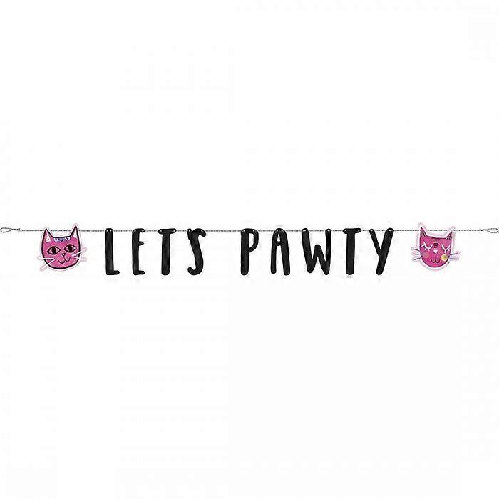 Unique Party Let Pawty Cat Banner