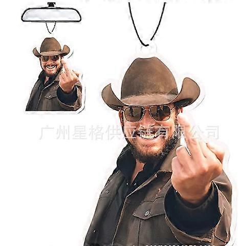 Rearview Mirror Pendant with Middle Finger Design