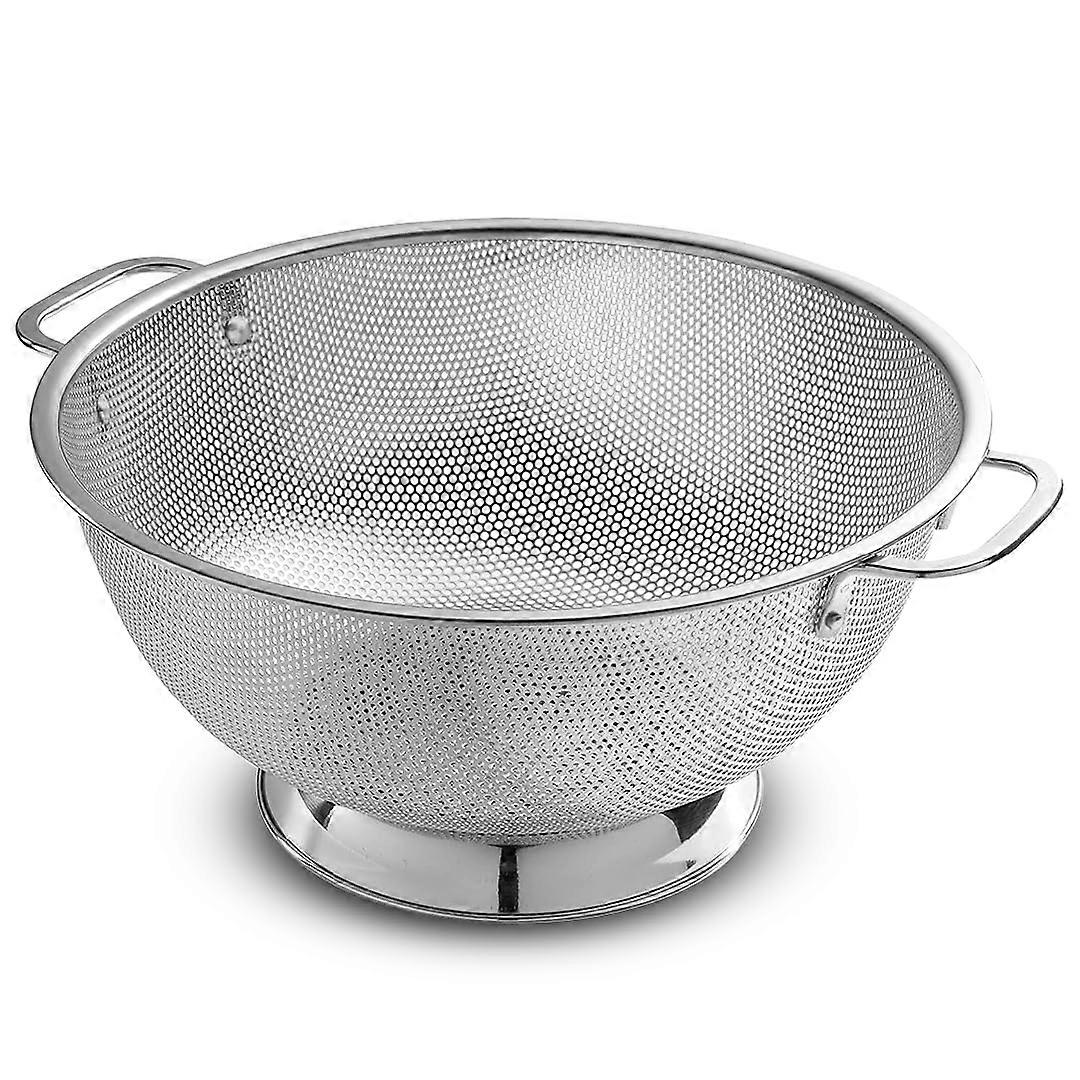 Stainless Steel Colander for Pasta with 5 Qt Size