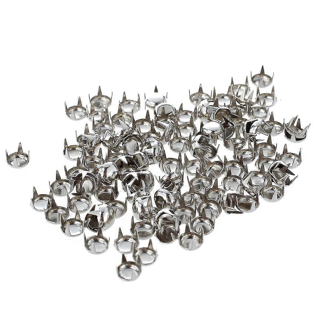 100 X 6 Mm Rivets Metal Diy Round Rivets Spikes