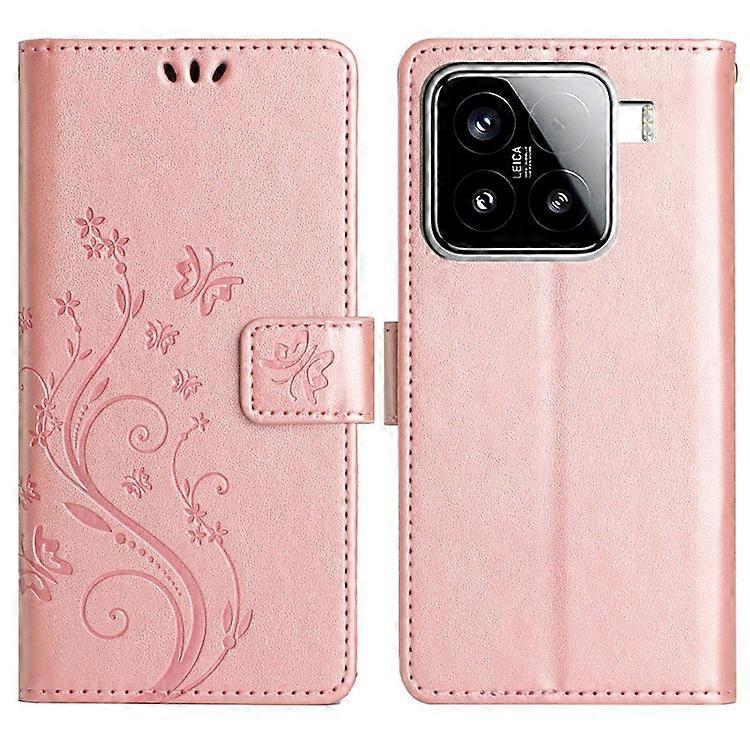 Compatível com Xiaomi 15 Case PU Leather Phone Wallet Cover com alça