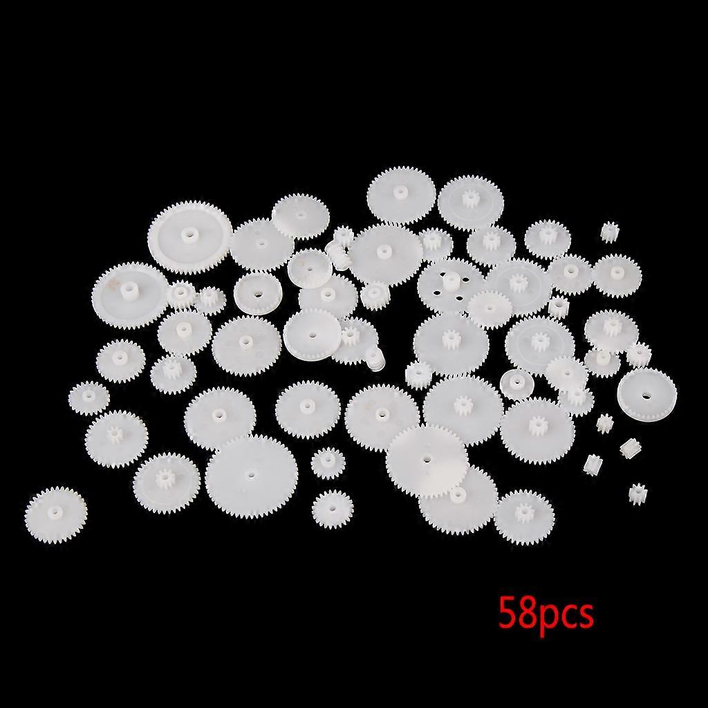 58 styles Plastic Gears Cog Wheels All The Module 0.5 Robot Parts DIY Accessory Black