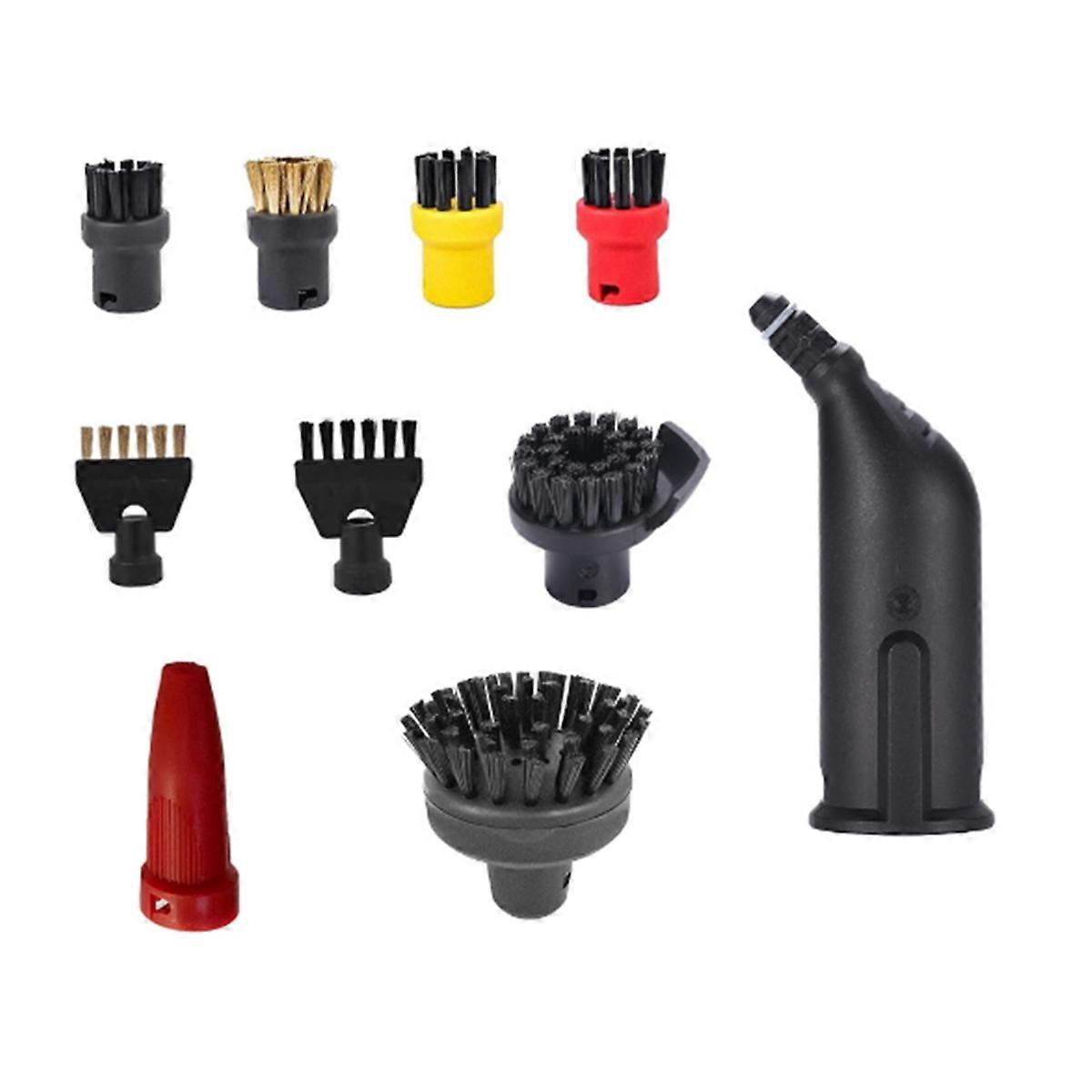 For SC1 SC2 SC3 SC4 Steam Cleaner Part Replacement Nozzle Brush Stubborn Stain Remove Nylon Brush Nozzle Set