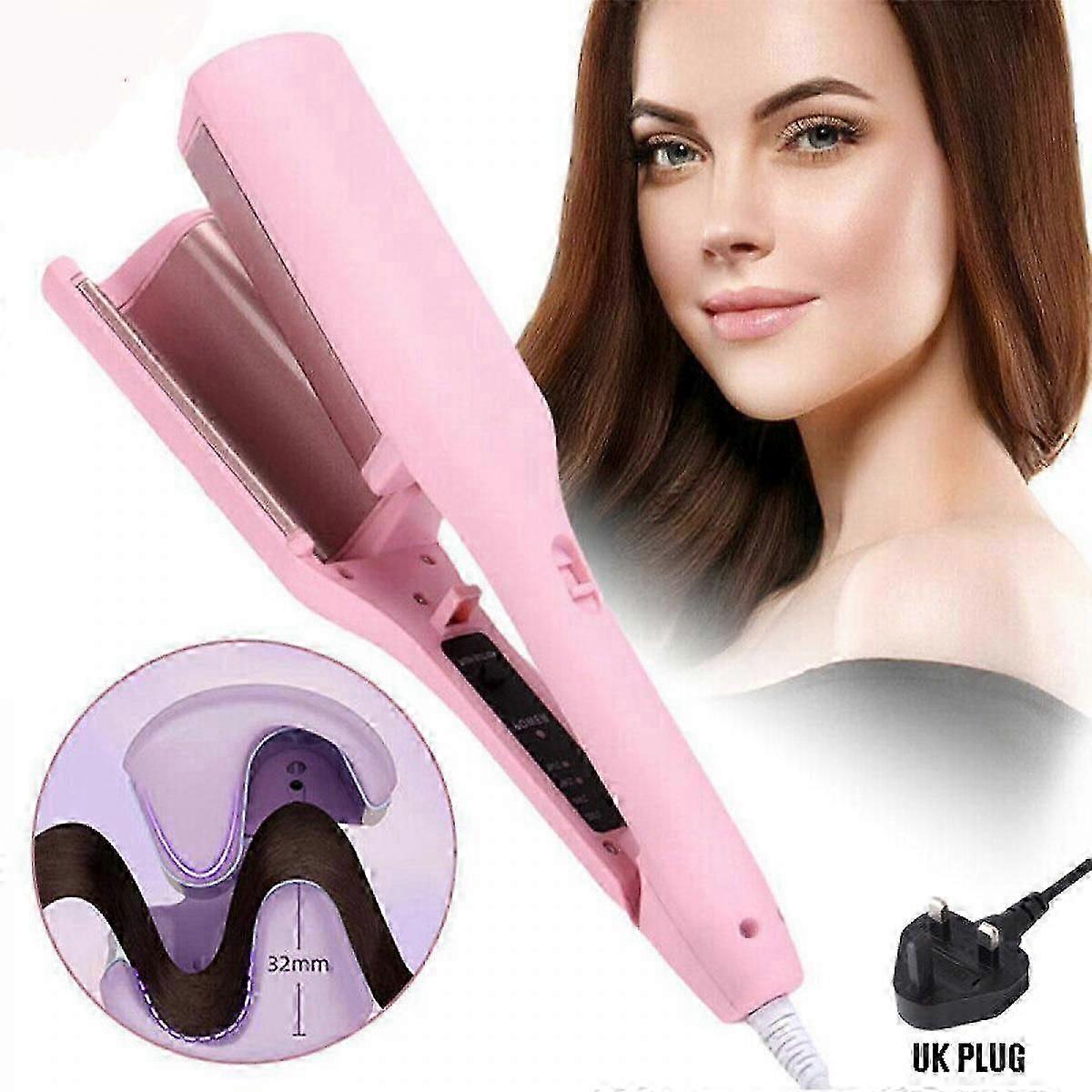 French Egg Roll Curling Iron, Water Ripple V-Shaped Design